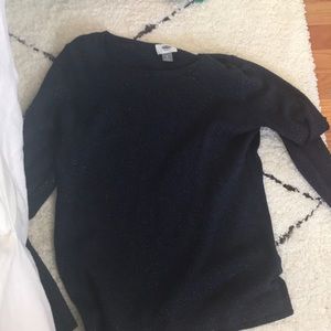Adult small navy sparkle sweater